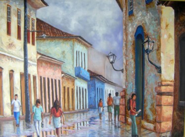 Peinture intitulée "Paraty" par Sandro José Da Silva, Œuvre d'art originale, Huile