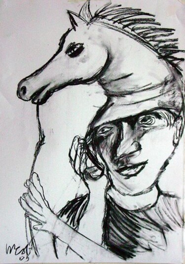 Wearing horses head 2