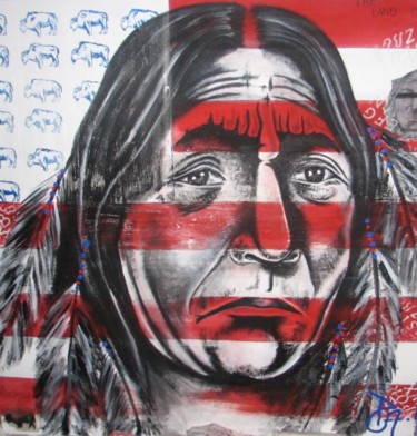 Painting titled "the land of...." by Pascal A Pelletier, Original Artwork