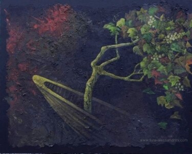 Peinture intitulée "LE BATEAU IVRE- VIII" par Livia Alessandrini, Œuvre d'art originale