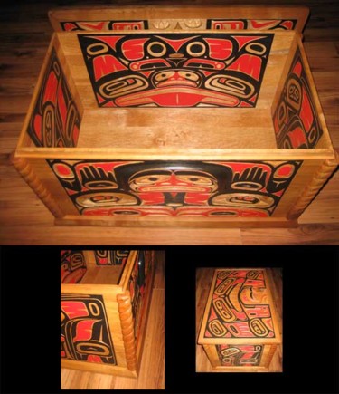 Painting titled "the awakening chest" by Pascal A Pelletier, Original Artwork