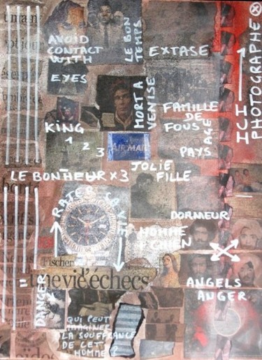 Peinture intitulée "Collages" par Toytoy, Œuvre d'art originale