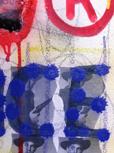 Peinture intitulée "La Cicatrice Détail" par Toytoy, Œuvre d'art originale