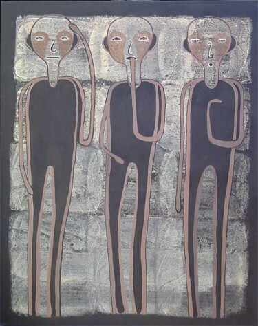 Peinture intitulée "n° 51" par Nadine Thomas, Œuvre d'art originale, Huile