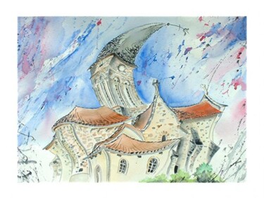 Peinture intitulée "Saint Laurent sur G…" par Sandrine Audevard, Œuvre d'art originale