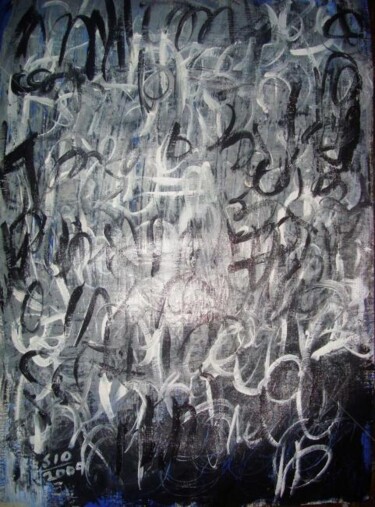 Painting titled "Abstracsion 3" by Sio Montera, Original Artwork, Oil