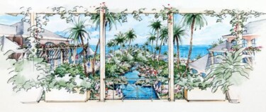 Peinture intitulée "ROYAL LOUVERT CLUB.…" par Boris Reyt, Œuvre d'art originale