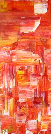 Peinture intitulée "* L'été Indien *" par Kaliart, Œuvre d'art originale, Huile