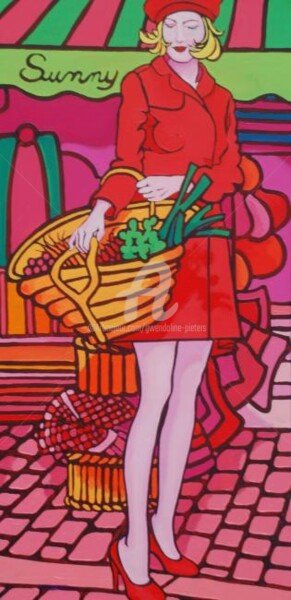 Peinture intitulée "Sunny" par Gwendoline Pieters, Œuvre d'art originale