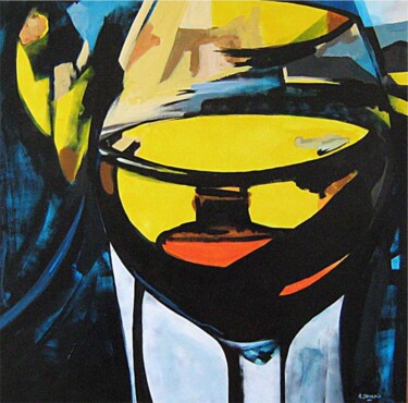 Peinture intitulée "art bois" par Andre Bourdin, Œuvre d'art originale, Huile