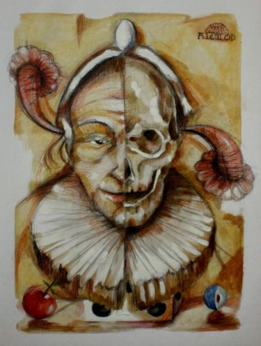 Painting titled "DISSERTIO (La separ…" by Alexander Leal Cid, Original Artwork, Oil