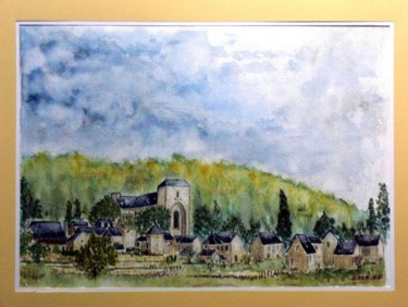Painting titled "Saint-Amand-de-Coly…" by Jeangal, Original Artwork