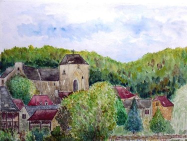 Painting titled "Saint-Amand-de-Coly…" by Jeangal, Original Artwork