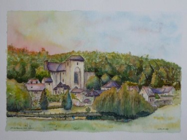 Painting titled "Saint-Amand-de-Coly…" by Jeangal, Original Artwork
