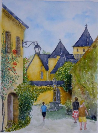 Schilderij getiteld "Château Saint-Genié…" door Jeangal, Origineel Kunstwerk