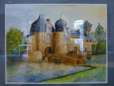 Peinture intitulée "Château en Mayenne" par Jeangal, Œuvre d'art originale