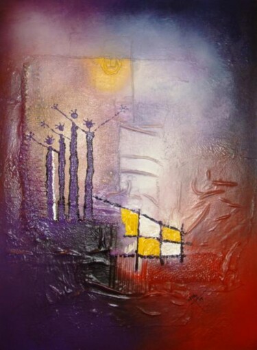 Painting titled "Reunion" by Nereus Patrick Cheo (Nepac), Original Artwork
