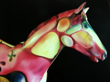 Sculptuur getiteld "color dreams" door Silvana Bracchi, Origineel Kunstwerk, Olie