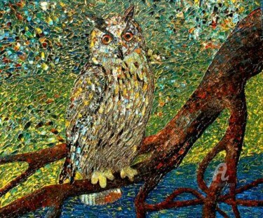 Pittura intitolato "Enchantement du hib…" da Charles Carson, Opera d'arte originale, Acrilico