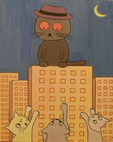 Painting titled "One Night Stand" by Kai-Yu Sun, Original Artwork