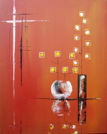 제목이 "Fleurs contemporain…"인 미술작품 Patrice Butel로, 원작, 기름