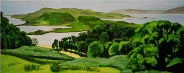 Painting titled "Dunollie Castle and…" by Kate Kirby, Original Artwork
