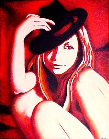 Peinture intitulée ""Teenagers"" par Manuela Hames, Œuvre d'art originale