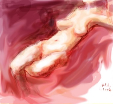 Drawing titled "nu-3c__pia.jpg" by Aldo Luiz De Paula Fonseca, Original Artwork