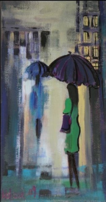 Painting titled "Sept walk" by Marzena Walczuk, Original Artwork