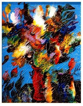 제목이 "Bouquet de fleurs..…"인 미술작품 Charles Carson로, 원작, 기름