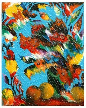 Lumière de vie dans mon jardin ( Sold - Vendu ) 제목이 "Lumière de vie dans…"인 미술작품 Charles Carson로, 원작, 기름