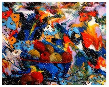 Fleurs aux parfums fruités - Sold by Richelieu Art Gallery 제목이 "Fleurs aux parfums…"인 미술작품 Charles Carson로, 원작, 기름