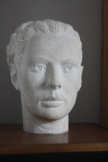 Sculpture intitulée "JEUNE FEMME AU CHIG…" par Denis Thebaudeau, Œuvre d'art originale, Autre