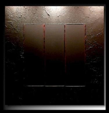 Peinture intitulée "Black Matrix 52" par Tehos, Œuvre d'art originale, Huile