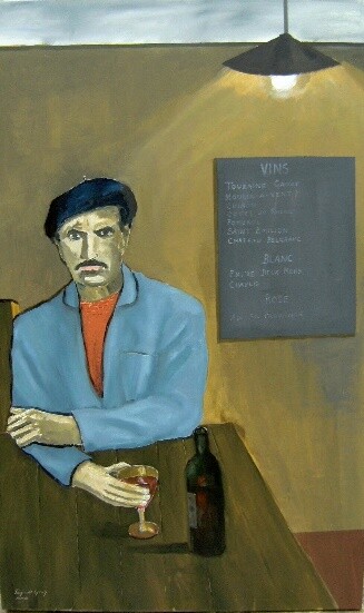 Painting titled "Le Buveur de Saint…" by Reginald Gray, Original Artwork