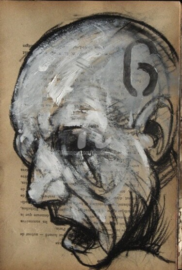 "Histoire et Visage"- XLIX- ""Histoire et Visage…" başlıklı Tablo Claude Duvauchelle tarafından, Orijinal sanat, Akrilik