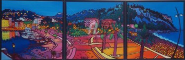 Peinture intitulée "Fenêtre avec vue" par Gwendoline Pieters, Œuvre d'art originale, Huile