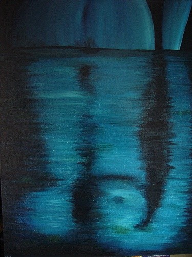 「reflektions」というタイトルの絵画 Faeluvによって, オリジナルのアートワーク, オイル