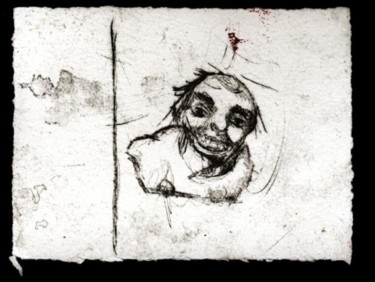 Dessin intitulée "Personnage et trait…" par Frhégo, Œuvre d'art originale