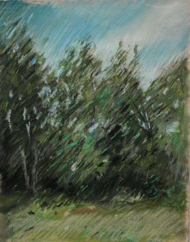 Drawing titled "By the lake II" by Tomas Jokubonis Jr, Original Artwork