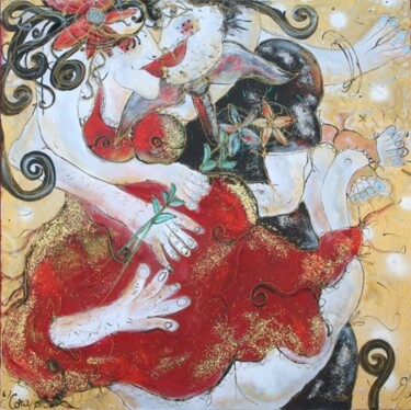 Peinture intitulée "Corazon" par Emilie Teillaud, Œuvre d'art originale