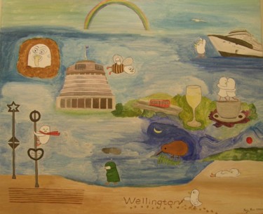 Painting titled "Memories of Welling…" by Kai-Yu Sun, Original Artwork