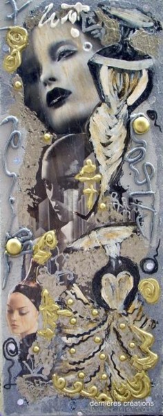 Peinture intitulée "regard de femme 2" par Any, Œuvre d'art originale, Huile