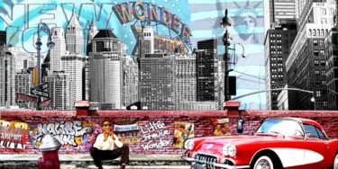 Collages intitulée "Wonder" par Alan Berg, Œuvre d'art originale