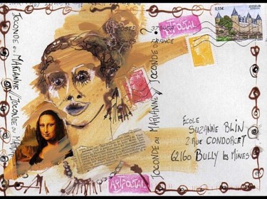Sculpture intitulée "clin d'oeil.... pou…" par Anne-Frédérique Ferret, Œuvre d'art originale