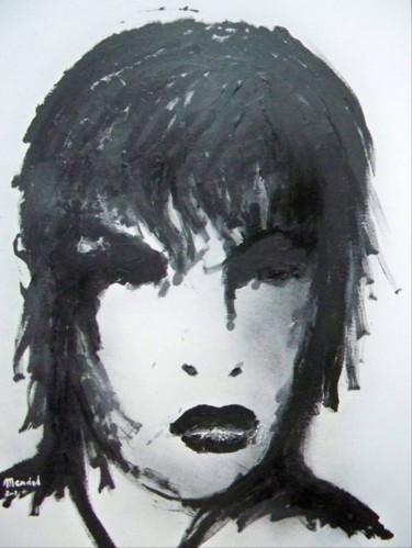 Painting titled "Anger" by Mendelart, Original Artwork, Oil