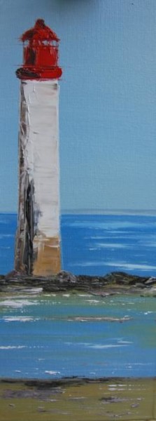 Pintura titulada "Phare Chauveau Ile…" por Patrice Butel, Obra de arte original, Oleo