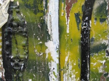 Fotografia intitolato "détail verts bourso…" da Grate, Opera d'arte originale