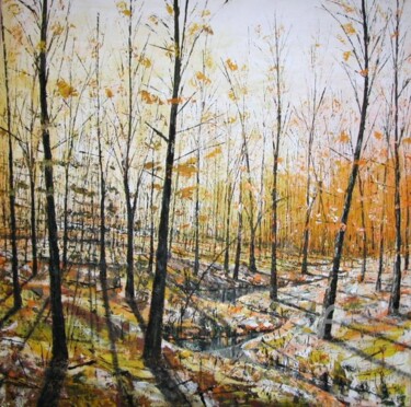 Peinture intitulée "lumière du soir" par Olivier Dazelle, Œuvre d'art originale