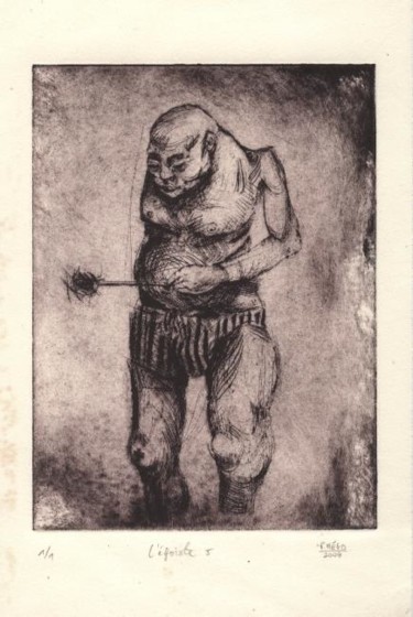 Dessin intitulée "L'égoiste I." par Frhégo, Œuvre d'art originale, Autre